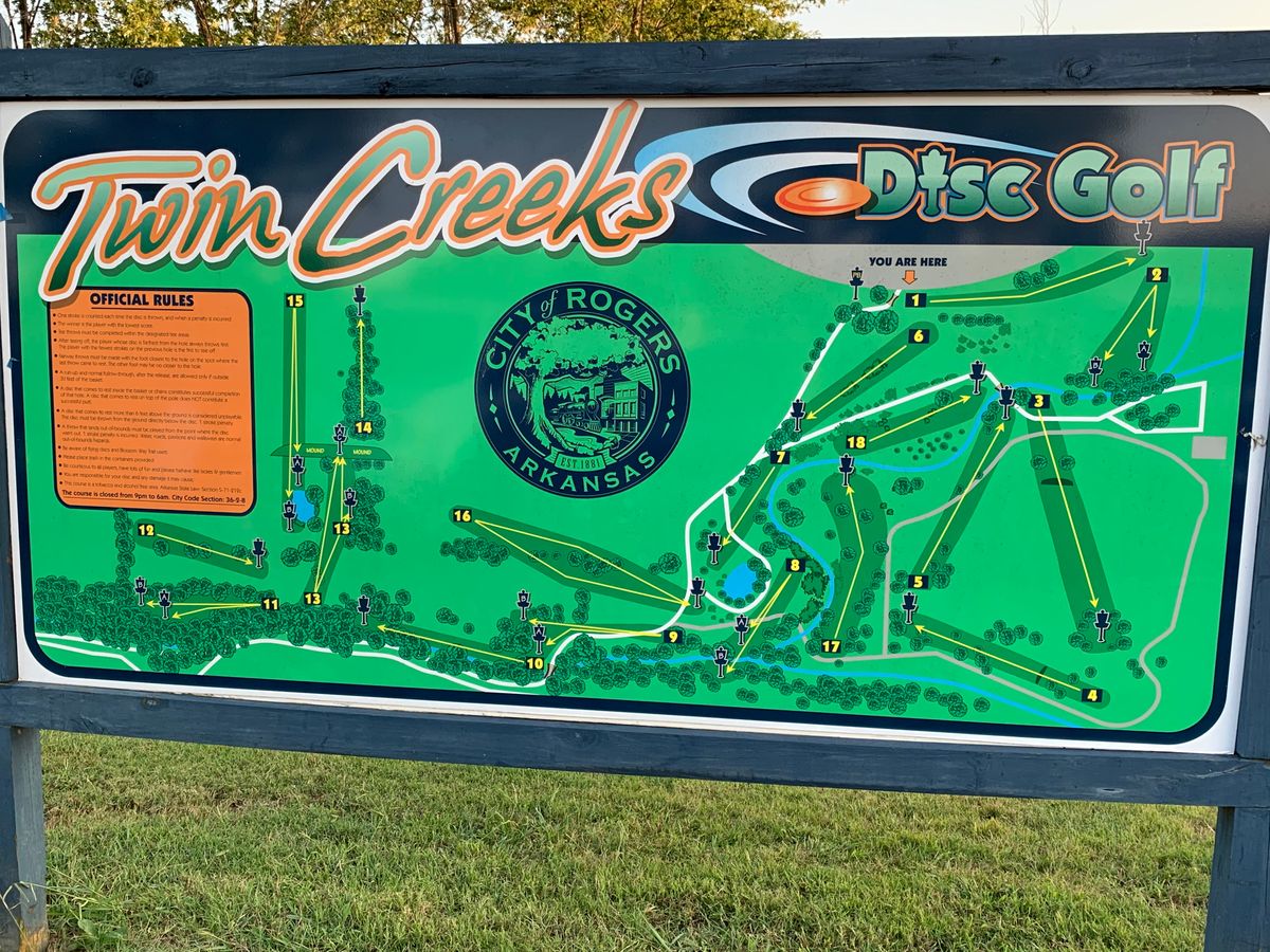 Twin Creeks Course Sign